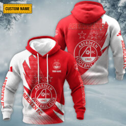 Aberdeen FC – Waffle Pullover Hoodie New Version with Custom Name