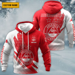 Aberdeen FC – Waffle Pullover Hoodie New Version with Custom Name