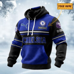 Chelsea FC – Waffle Pullover Hoodie Special Edition with Custom Name