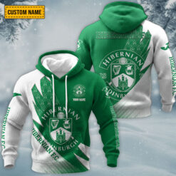 Hibernian FC – Waffle Pullover Hoodie New Version with Custom Name