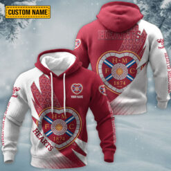 Heart of Midlothian FC – Waffle Pullover Hoodie New Version with Custom Name