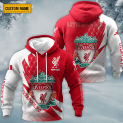 Liverpool FC – Waffle Pullover Hoodie New Version with Custom Name