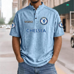 Chelsea FC – Henley Polo Shirt Nieuwe Versie with Your Name