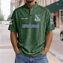 Crystal Palace FC – Henley Polo Shirt Nieuwe Versie with Your Name