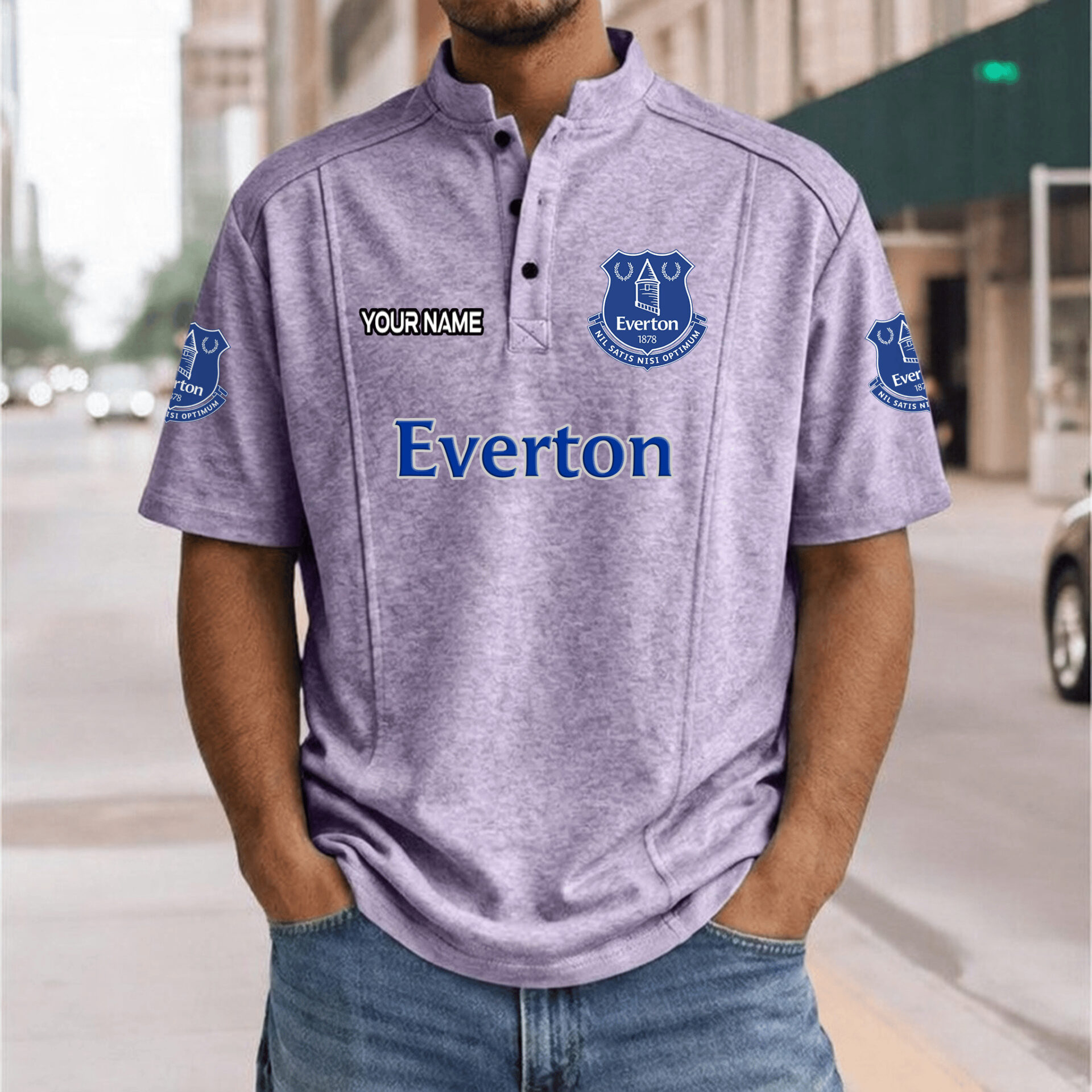 Everton FC – Henley Polo Shirt Nieuwe Versie with Your Name Everton FC – Henley Polo Shirt Nieuwe Versie with Your Name