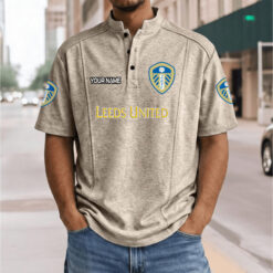 Leeds United – Henley Polo Shirt Nieuwe Versie with Your Name