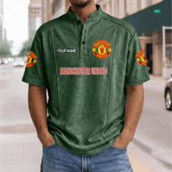 Manchester United – Henley Polo Shirt Nieuwe Versie with Your Name