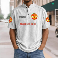 Manchester United – Henley Polo Shirt Nieuwe Versie with Your Name