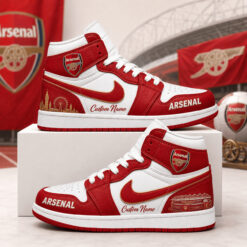 Arsenal FC – Air Jordan 1 High Sneakers Special Edition with Your Name