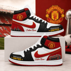 Manchester United – Air Jordan 1 High Sneakers Special Edition with Your Name