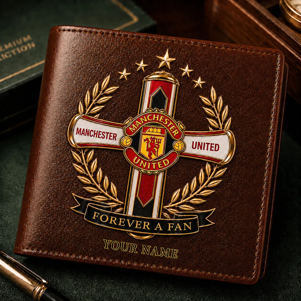 Manchester United – Leather Wallet Limited Edition with Your Name Manchester United – Leather Wallet Limited Edition with Your Name