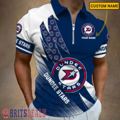Dundee Stars – Zipper Polo Shirt Special Edition With Your Name