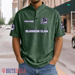 Glasgow Clan – Henley Polo Shirt Special Edition with Your Name