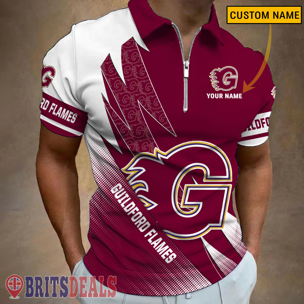 Guildford Flames – Zipper Polo Shirt Special Edition With Your Name Guildford Flames – Zipper Polo Shirt Special Edition With Your Name