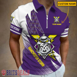 Manchester Storm – Zipper Polo Shirt Special Edition With Your Name