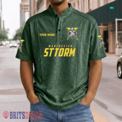 Manchester Storm – Henley Polo Shirt Special Edition with Your Name