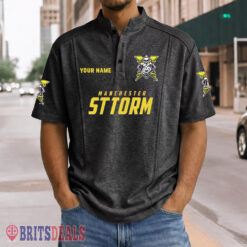 Manchester Storm – Henley Polo Shirt Special Edition with Your Name Manchester Storm – Henley Polo Shirt Special Edition with Your Name