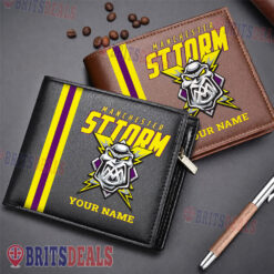 Manchester Storm – Leather Wallet New Edition with Your Name Manchester Storm – Leather Wallet New Edition with Your Name