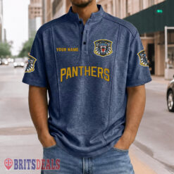 Nottingham Panthers – Henley Polo Shirt Special Edition with Your Name Nottingham Panthers – Henley Polo Shirt Special Edition with Your Name