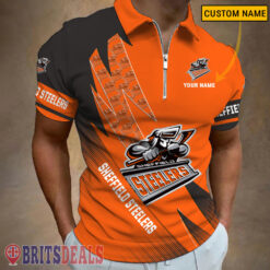 Sheffield Steelers – Zipper Polo Shirt Special Edition With Your Name