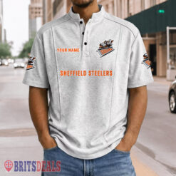 Sheffield Steelers – Henley Polo Shirt Special Edition with Your Name