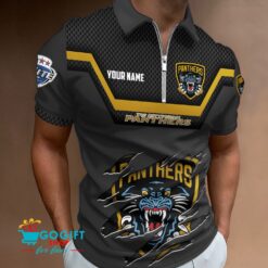 Nottingham Panthers – Zipper Polo Shirt Special Edition With Your Name