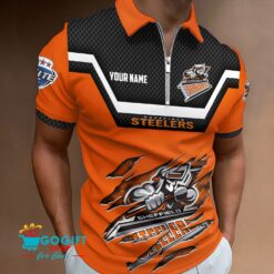 Sheffield Steelers – Zipper Polo Shirt Special Edition With Your Name